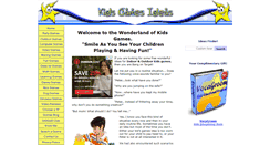 Desktop Screenshot of kidsgamesideas.com